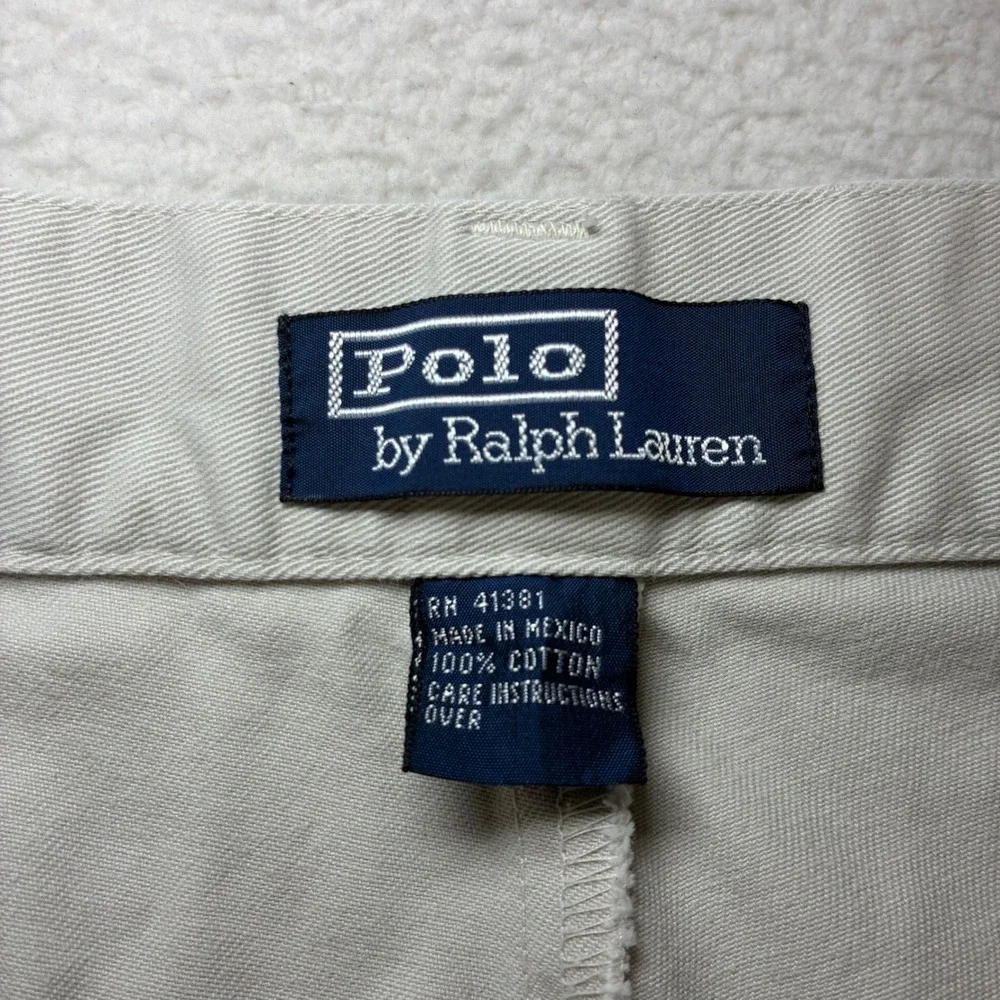 Polo Ralph Lauren Philip Chino Pants Mens 35x30 Beige Business Casual Preppy Y2K